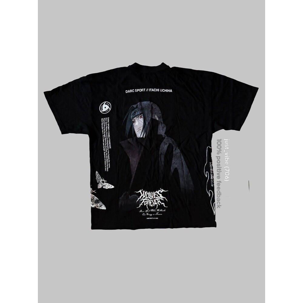Darc Sport x Naruto Itachi Uchiha “Side By Side” Premium Tee Men’s Medium NWOT
